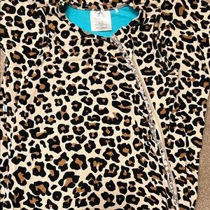 Posh Peanut Leopard Print Kids Pajamas Sleep Sack .5 Tog